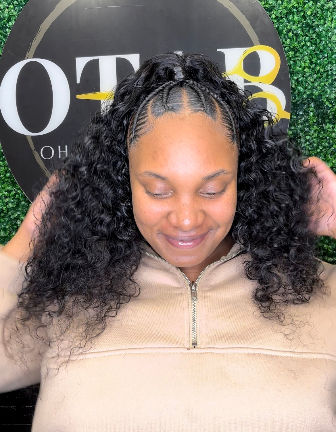 Sew-in (halfup/half down)